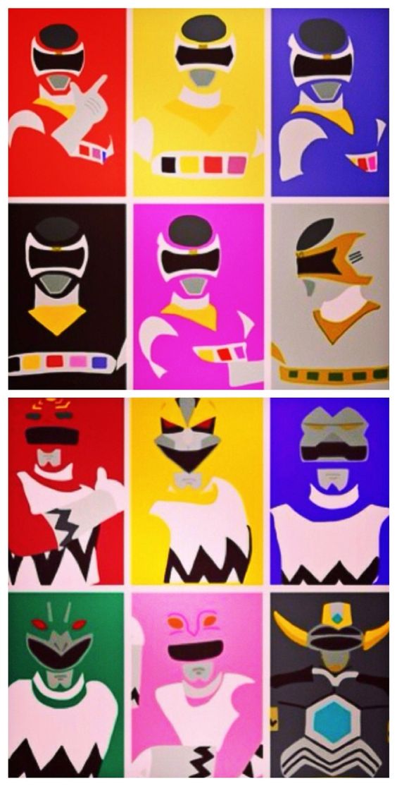 Pop art power ranger print #powerrangers #kidsbirthdayparty