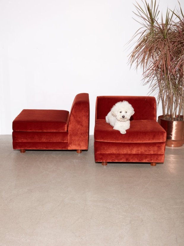 Rust Colored Lounge Chairs #interiordesign #rustcolor #fallcolors #design