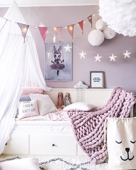 April color of the month: Lively Lavender #colorinspiration #designinspiration #lavender #purple #homedecor #girlsroom