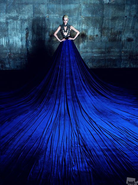 Couture blue dress #electricblue #colorofthemonth #blue #colorinspiration #designinspiration #lovestruckdesignhouse