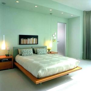 Sea foam green bedroom #interiordesign #moderndecor #greenaesthetic