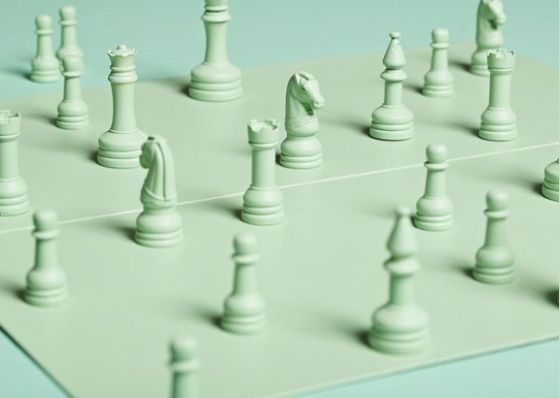 green chess board